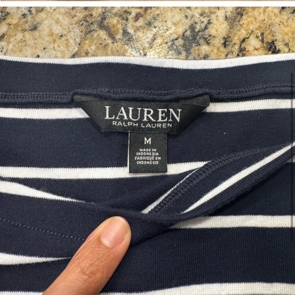 Ralph Lauren Navy and White Fitted Top - Picture 4 of 5